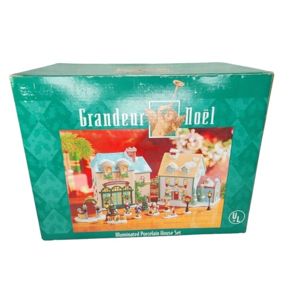 Grandeur Noel Illuminated House Clock Repair Shop 12 Accessory Piece Village New
